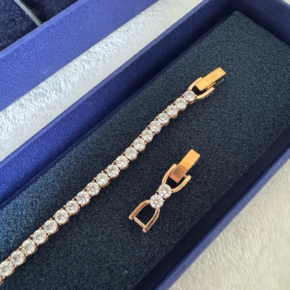 Swarovski Rose Gold Tennis Bracelet